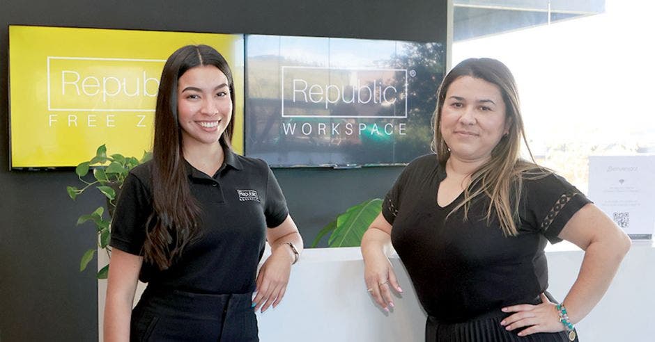 Vivian Roses, Administradora de sede Heredia y Kathia Morales, Gerente Republic Workspace