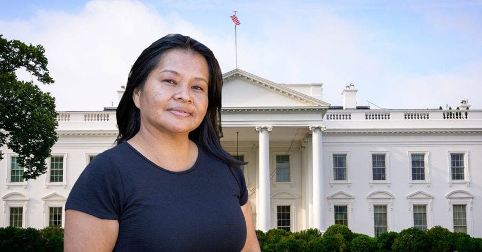 Doris Ríos es una reconocida líder indígena cabécar. Cortesía/La República.