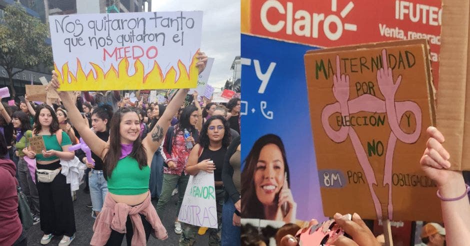 Miles de mujeres salieron hoy a marchar. Cortesía/ La República