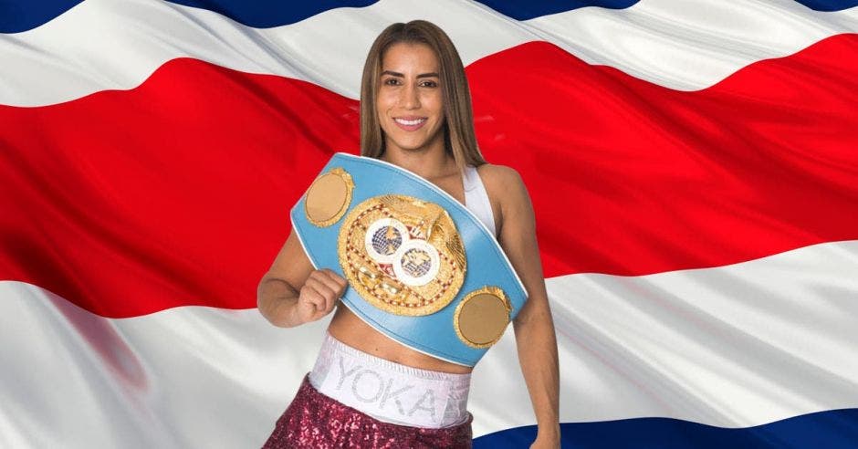 Yokasta Valle, boxeadora costarricense. Archivo/La República,