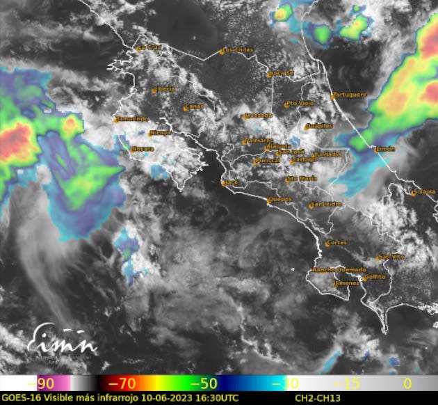 prácticamente todo territorio nacional ha hecho sentir tarde sábado ingreso onda tropical número siete seguirá provocando aguaceros tormentas eléctricas resto día incluso parte domingo según pronósticos instituto meteorológico nacional