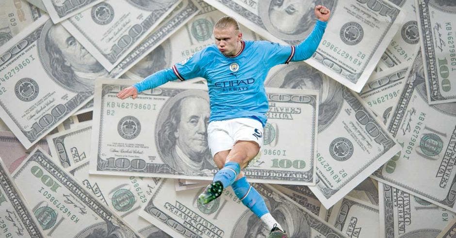 Erling Haaland lo ganó todo con el Manchester City esta temporada. Xinhua/La República