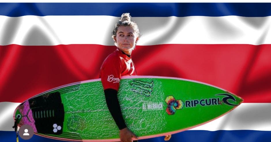 exhibición impresionante habilidad atlética surfista costarricense leinani mcgonagle alcanzó cuarta victoria consecutiva heats prestigioso torneo US Open surf dejando atrás contendiente española ariane ochoa puntuación 13.00