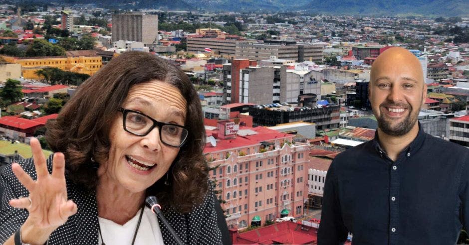 Patricia Mora cuenta con el apoyo de Federico Cartín para ganar las elecciones de alcalde. Cortesía/La República.