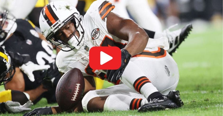 Nick Chubb se perderá el resto de la temporada. Pantallazo de la jugada/La República.