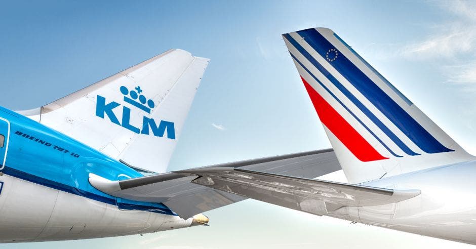 vuelos entre Costa Rica y Europa, Air France y KLM.