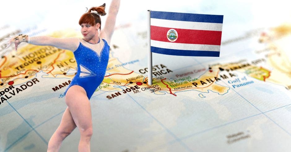 Franciny Morales destaca en la lista de las mejores gimnastas del continente.Canva/La República