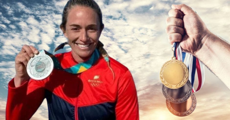 Jennifer Kalmbach fue la primera en obtener la presea de plata para Costa Rica.Canva/La República