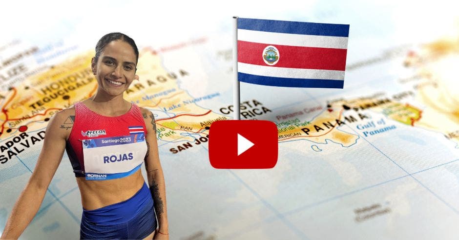 Daniela Rojas ganó la octava medalla para Costa Rica.Canva/La República