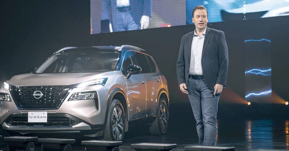 Olivier Rochard, Head de ventas Nissan para Latinoamérica destacó la calidad del sistema e-POWER de la nueva X-Trail que ofrece una conducción eléctrica única en el mundo. Cortesía/La República