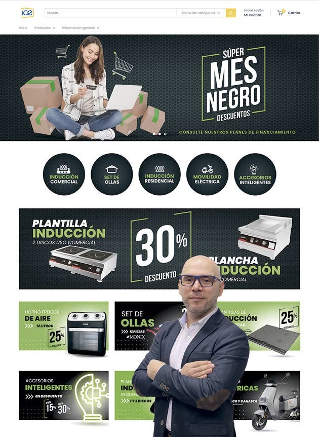 como parte Estrategia ice habilitó plataforma compras línea tiendaice.com ofrece productos uso cotidiano sustituyen hidrocarburos electricidad renovable aumentan también eficiencia energética altos estándares calidad
