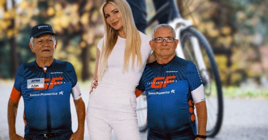 El Gran Fondo Andrey Amador tiene sus bases en ayuda social.Foto de redes sociales Leonora Jiménez.Canva/La República