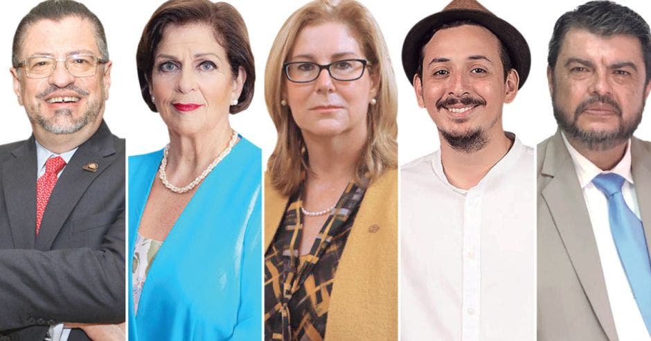 Rodrigo Chaves, Pilar Cisneros, Gisela Sánchez, Ariel Robles y Mario Zamora destacan como las figuras que acapararon titulares y tuvieron mucha influencia. Archivo/La República. Alt Text: Rodrigo Chaves, Pilar Cisneros, Gisela Sánchez, Ariel Robles y Mario Zamora destacan como las figuras que acapararon titulares y tuvieron mucha influencia. Archivo/La República.