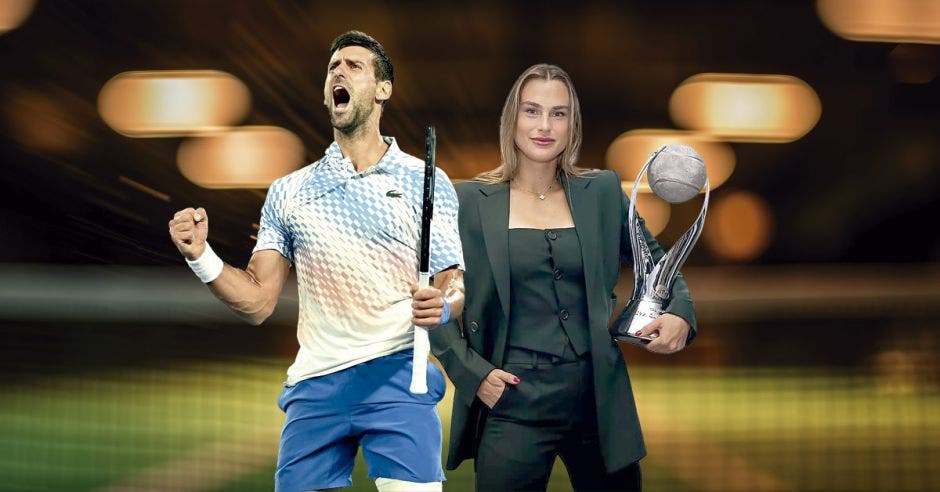 Novak Djokovic y Aryna Sabalenka son los campeones defensores. Cortesía/La República
