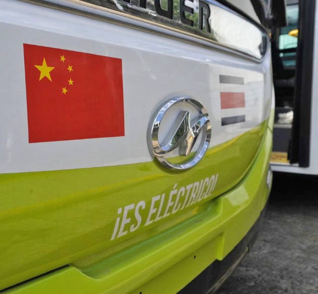 ice recibió donación seis autobuses eléctricos china