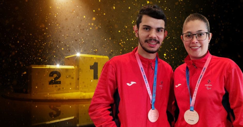 Steven Román y Aneth Araya ganaron la medalla de bronce.Canva/La República