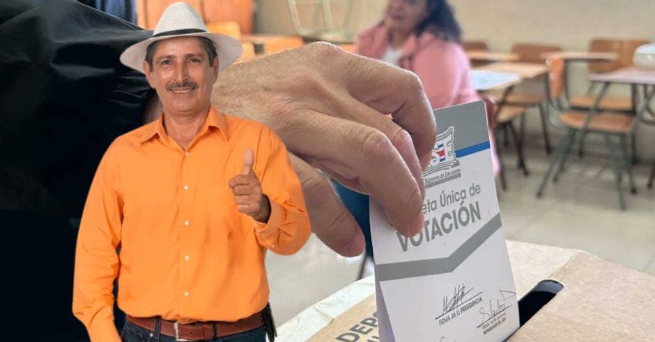 Enrique Segnini del Partido Liberal Progresista ganó con una votación mínima. Cortesía/La República