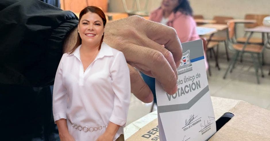 Margot Montero del PLN ganó la alcaldía por solo 3 votos, según datos provisionales que deberán ser confirmados con un conteo manual. Cortesía/La República,