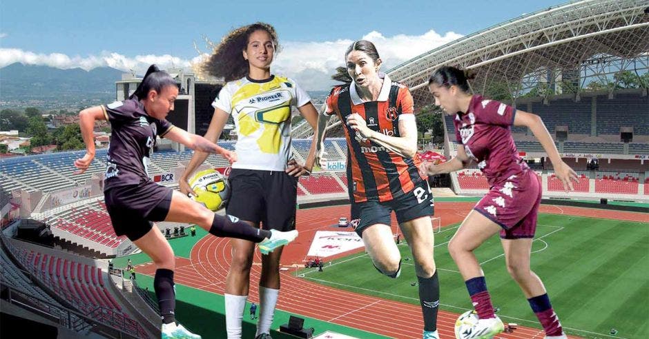 Costa Rica tiene mujeres capacitadas para liderar el fútbol femenino e iniciar el proceso de profesionalización. Canva/La República