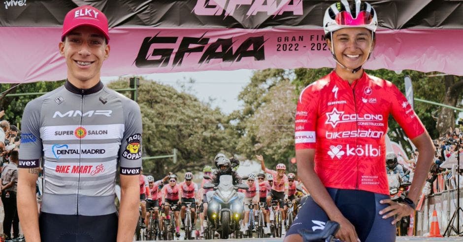 La última edición del Gran Fondo Andrey Amador cerró con un hondureño y una costarricense como ganadores. Canva/La República