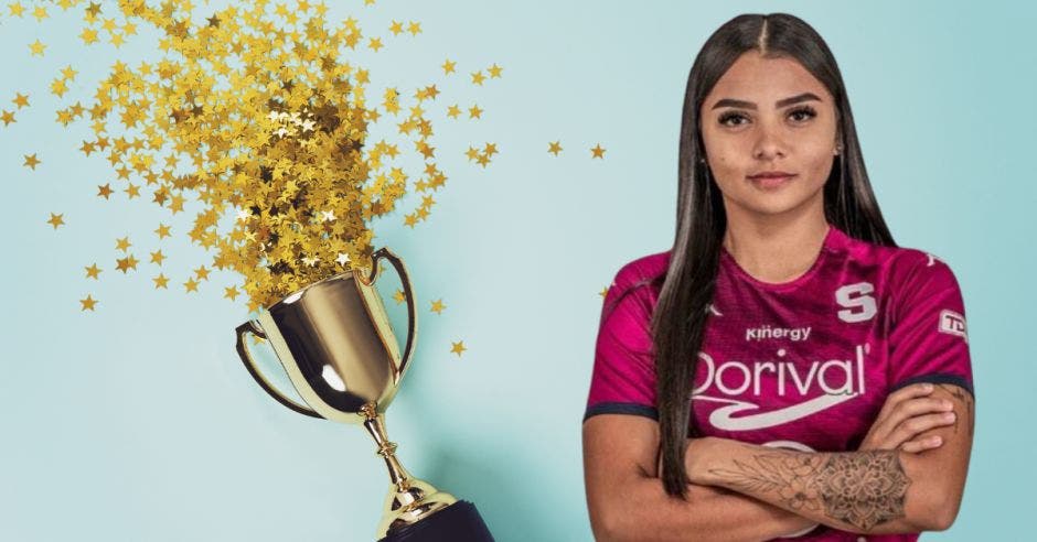 Kelsey Arroyo fue la anotadora del gol.Canva/La República