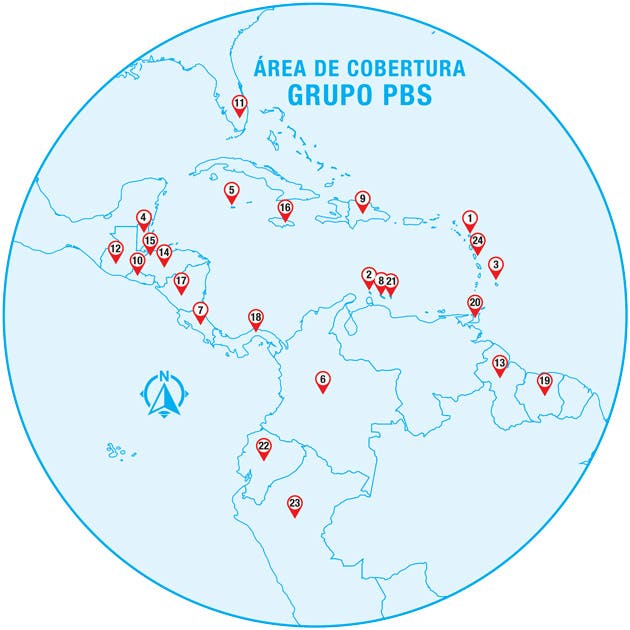 Mapa PBS