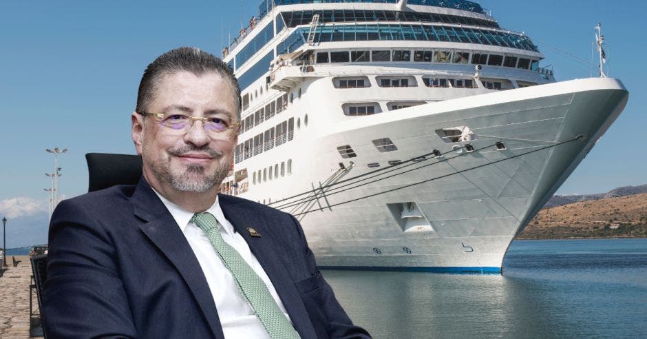 Rodrigo Chaves considera que una marina y terminal de cruceros llevarán el desarrollo a Limón. Cortesía/La República.