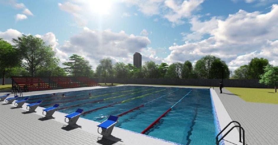 Así será la nueva piscina según anunció el Icoder.Canva/La República
