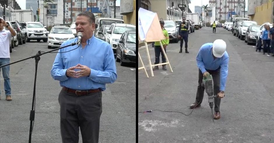 Johnny Araya se refirió hoy a su gestión al iniciar la cuarta etapa del bulevar de San José. Cortesía/La República.