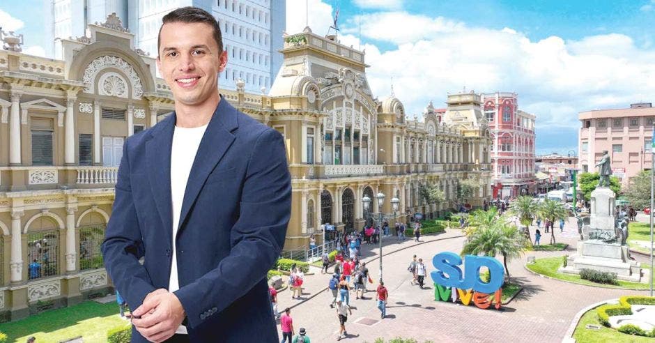 El objetivo de Diego Miranda como nuevo alcalde de San José es hacer de la ciudad un lugar más habitable. Cortesía/La República.
