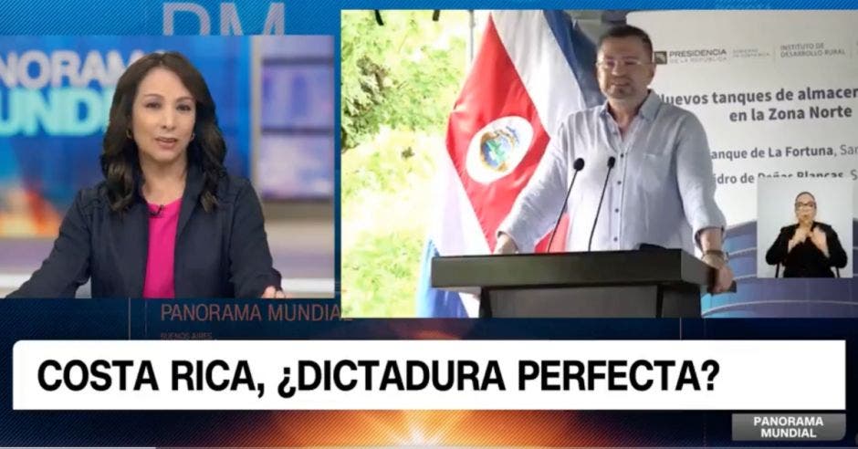 Gabriela Frías dio a conocer la molestia del mandatario. Cortesía/La República.