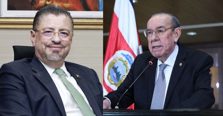 Rodrigo Chaves no quiere reunirse con Rodrigo Arias. Cortesía/La República