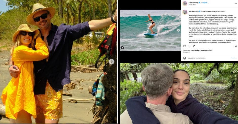 Tom Welling (Superman en Smallville, Ivanka Trump, hija del presidente de EE.UU. y la actriz israelí Gal Gadot (Wonder Woman), son algunas de las celebridades que han visitado Costa Rica recientemente. Cortesía/La República.