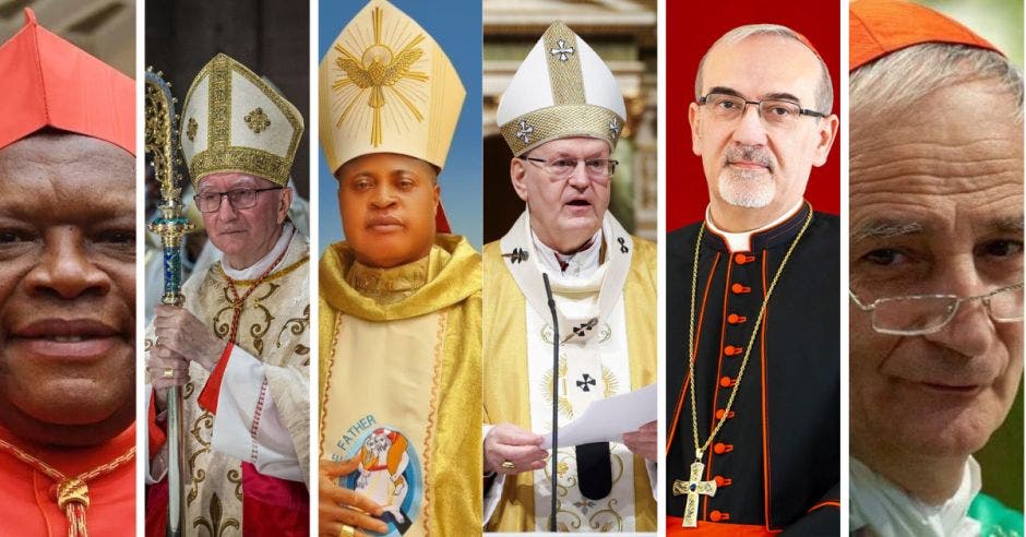 Entre los candidatos a suceder al papa hay africanos, varios italianos y cardenales de Europa y Asia. Cortesía Vaticano/La República.
