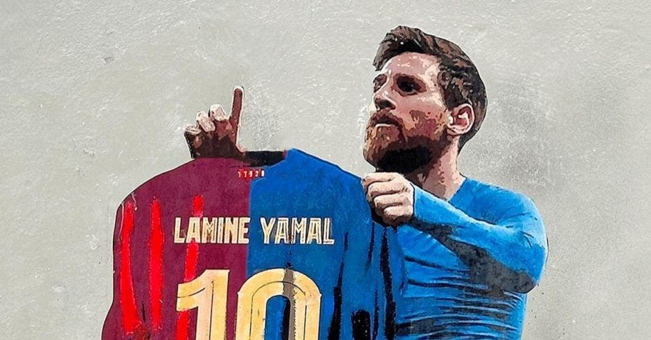 Lamine y la 10 del Barca
