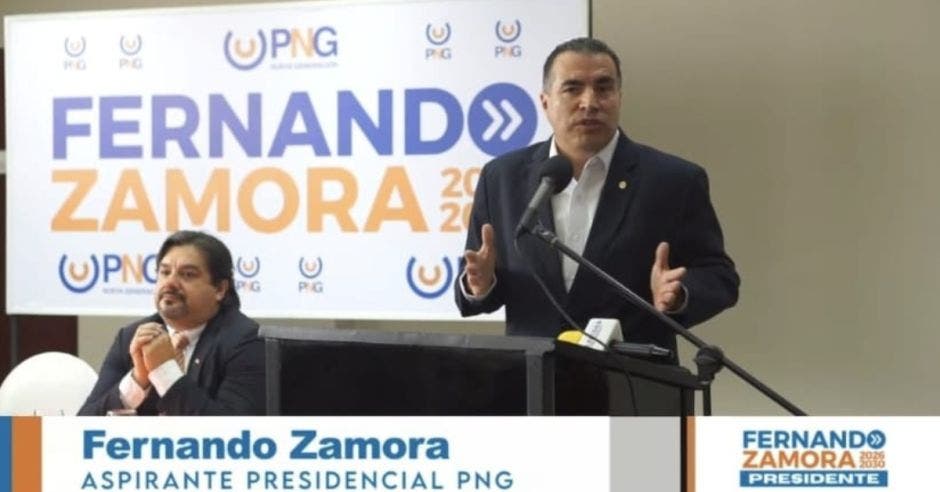 El aspirante Fernando Zamora dio a conocer su plan de gobierno. Cortesía/La República.